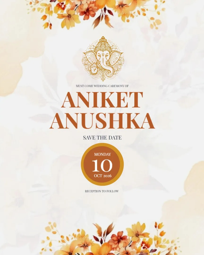Palace Wedding Invitation — English Wedding Invitations template
