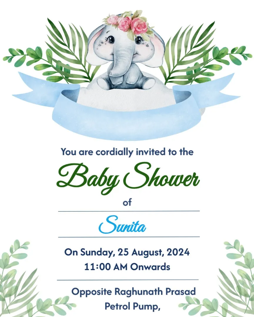 Free Baby Shower Invitation — English Baby Shower Invitation Cards template