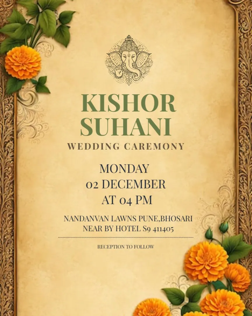 Wedding Invitation Cards in English — English Wedding Invitations template