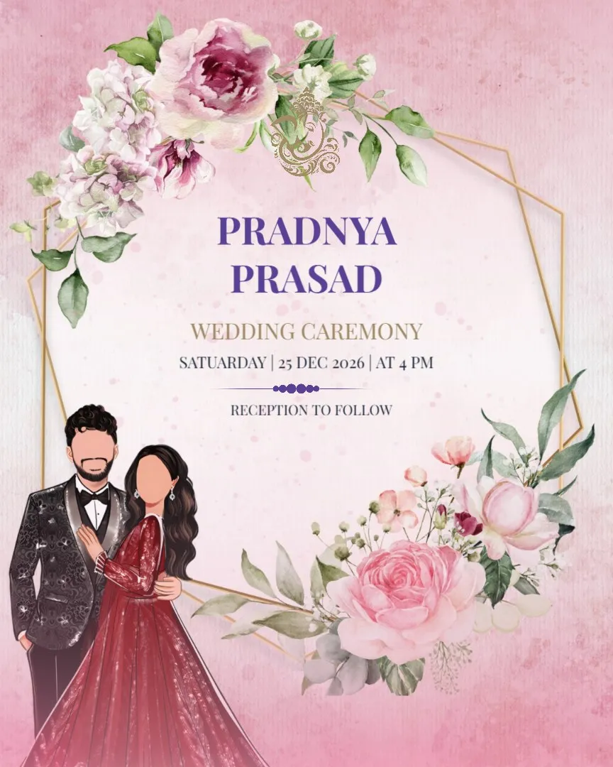 Wedding Invitation Maker Online — English Wedding Invitations template