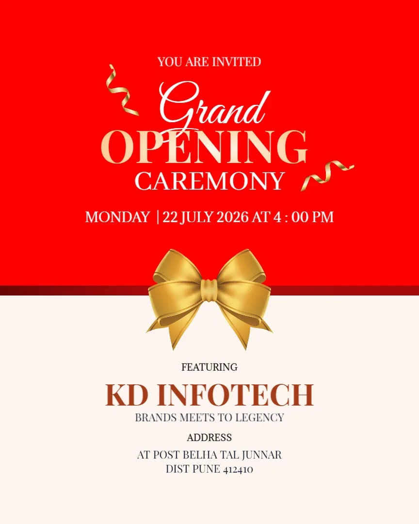 Grand Opening of Our New Showroom — English Grand Opening Invitation Cards template