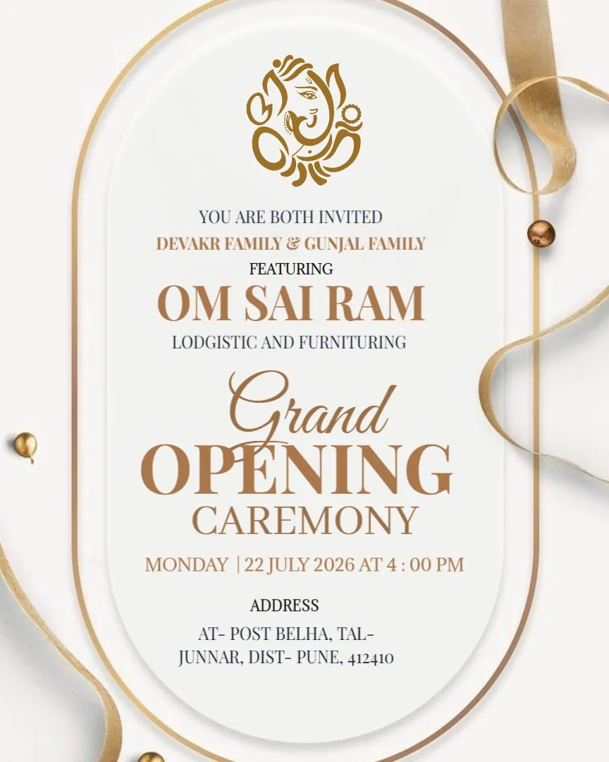 Join Us for Our New Business Opening — English Grand Opening Invitation Cards template