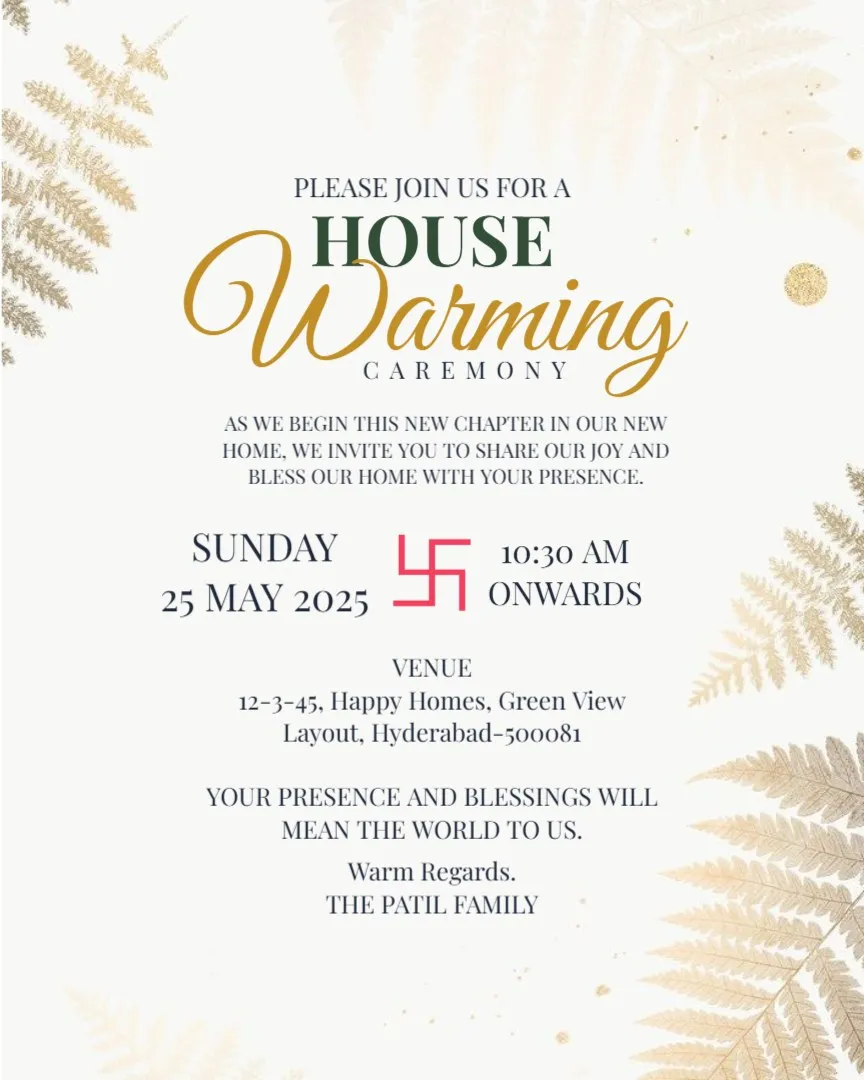 Our Dream Home Celebration – Housewarming Invitation — English Housewarming Invitation Cards template