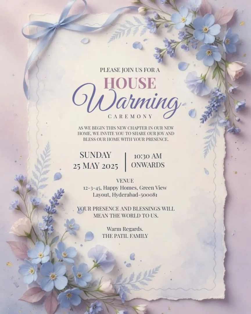 Welcome to Our Happy Place – Housewarming Party — English Housewarming Invitation Cards template