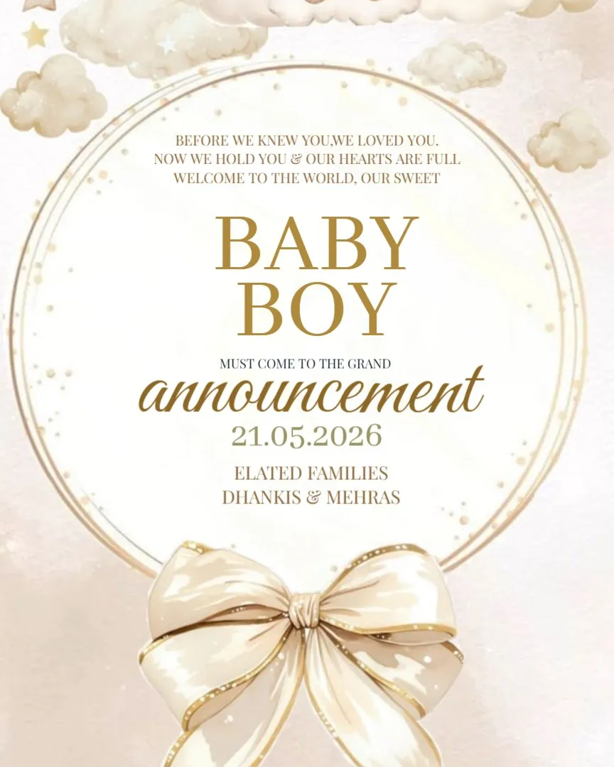 Our Little Prince Has Arrived – Baby Boy Announcement — English Newborn Baby Announcement Cards template