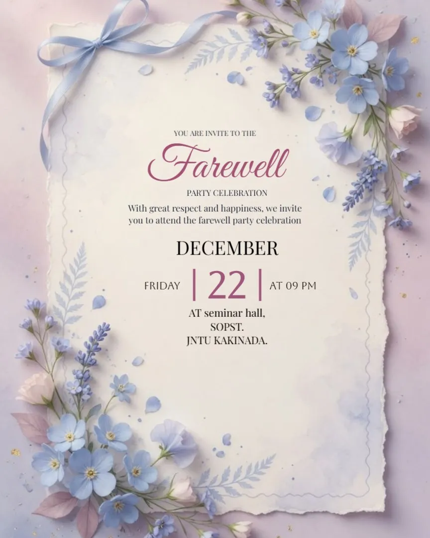 Farewell Dinner Party Invitation Card — English Farewell Invitation Cards template