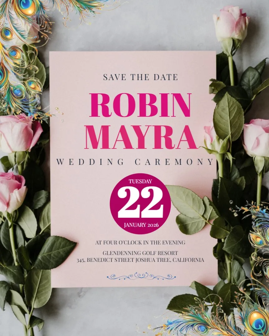 Editable Wedding Invitation Templates — English Wedding Invitations template