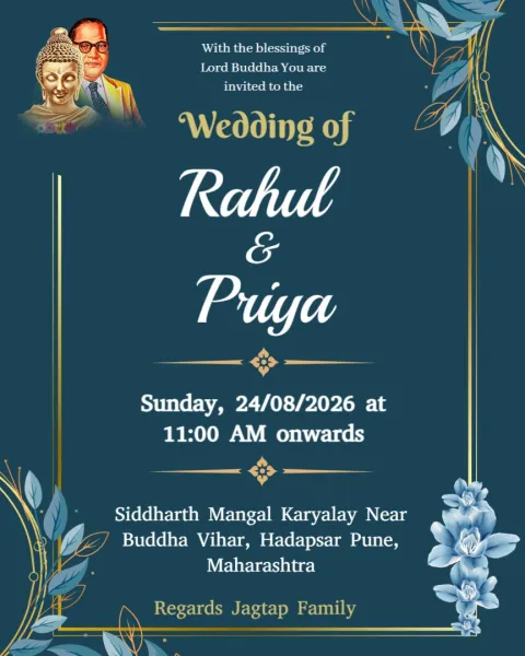 Free Buddhist Wedding Invitation Templates