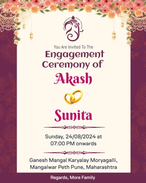 Free Engagement Invitation Templates