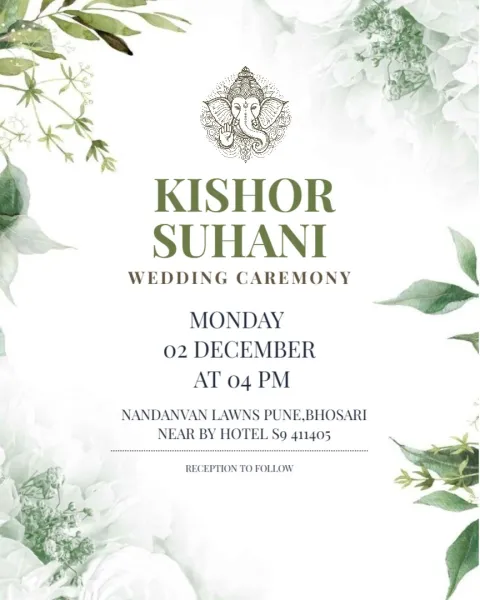 Save the Date Wedding Invitation