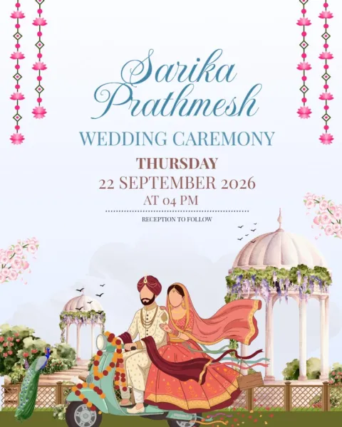 Watercolor Wedding Invitation