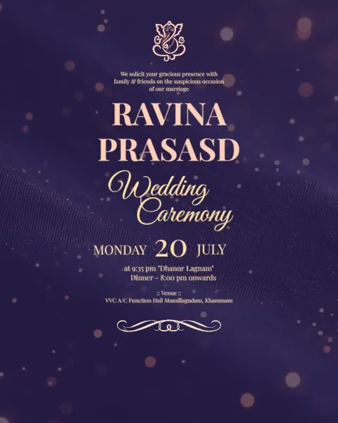 Romantic Wedding Invitation Template
