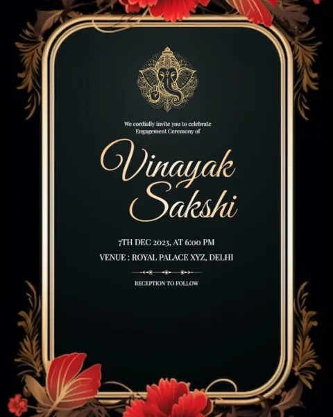 Engagement Ring Ceremony Invitation