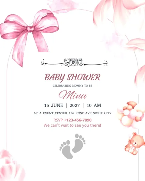 Minimalist Baby Shower Invitation Templates