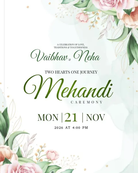 Mehendi Party Invitation Templates Online