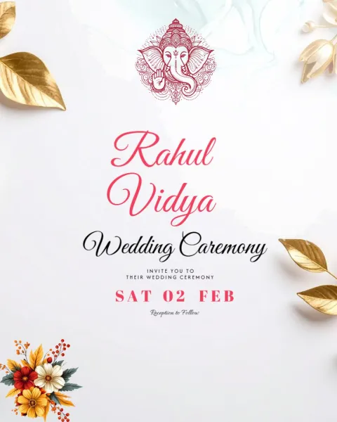 Indian Wedding Invitation Cards