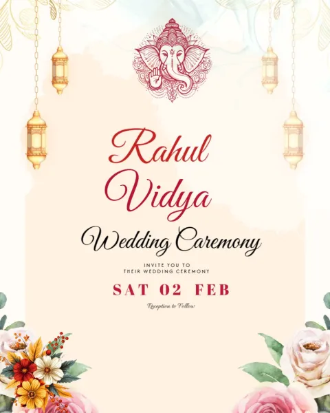 Editable Wedding Invitation Templates