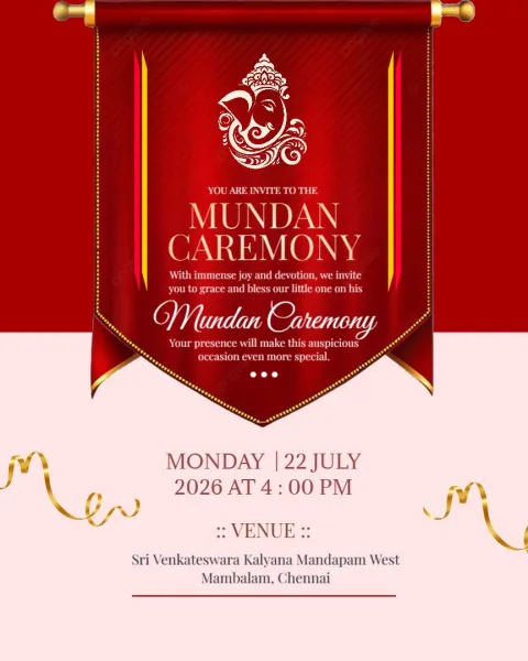 A Special Day for Our Little One – Mundan Ceremony