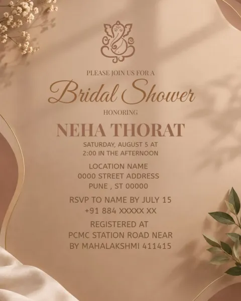 Floral Dreams – Bridal Shower Invitation