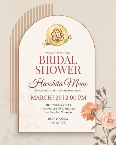 A Beautiful Day for the Bride – Shower Invitation