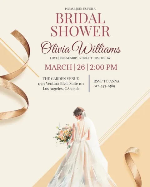 A Toast to the Bride – Bridal Shower Invitation