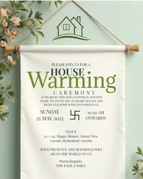 Our New Home – A Housewarming Invitation