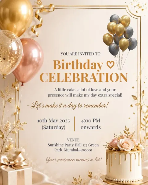 You're Invited to My Birthday Bash
