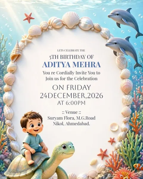 Birthday Party Invitation – An Evening of Fun