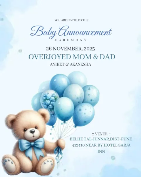 Our Bundle of Joy – New Baby Boy Announcement