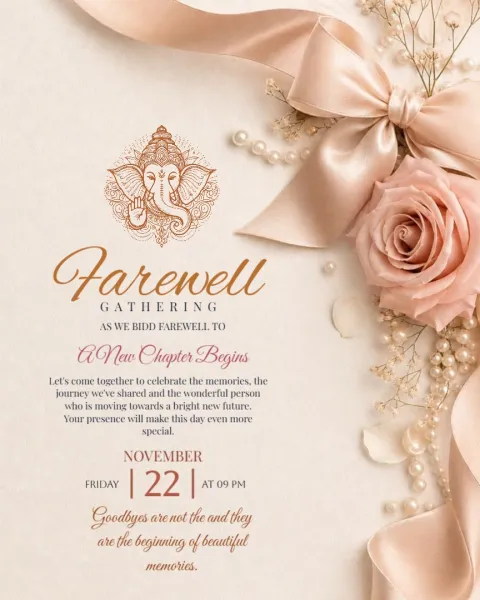 New Chapter Begins Farewell Party